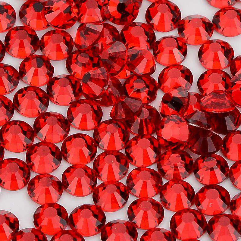 Siam Glass FlatBack Rhinestones Silver Back WholesaleRhinestone
