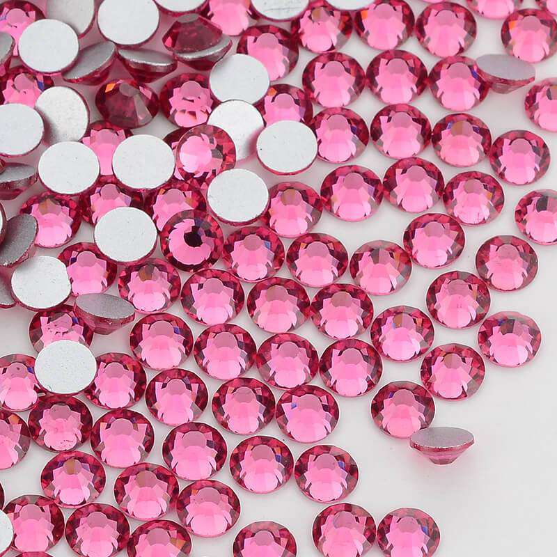 Rose Glass FlatBack Rhinestones In Bulk WholesaleRhinestone