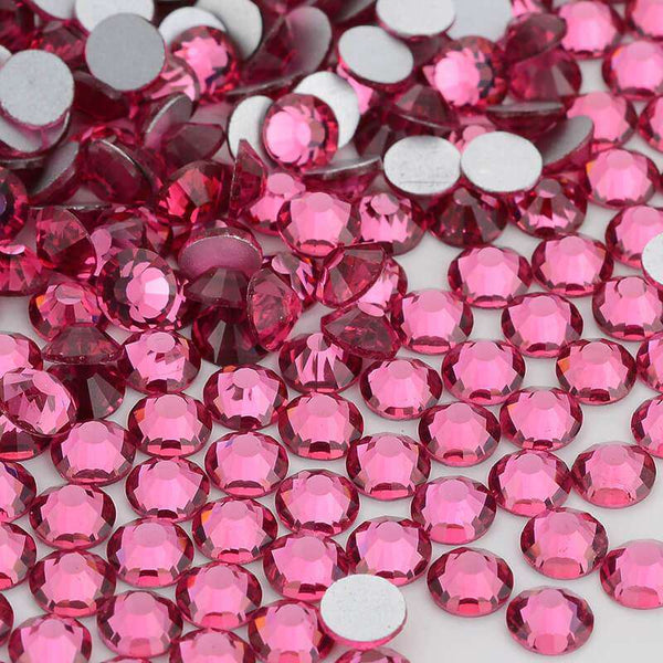 Rose Glass FlatBack Rhinestones In Bulk WholesaleRhinestone