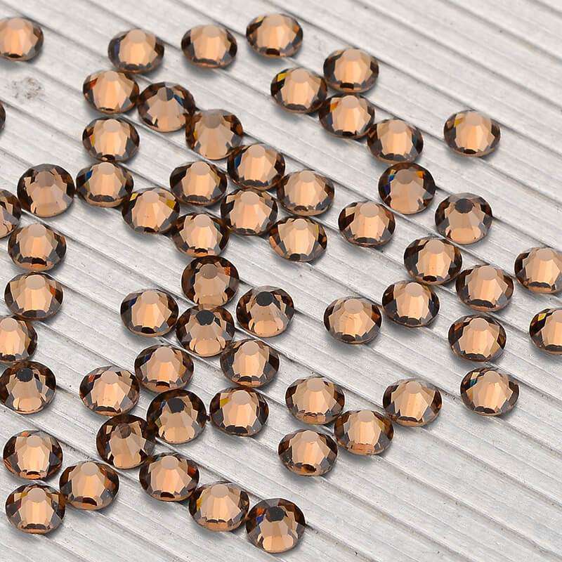 Smoked Topaz Glass HotFix Rhinestones In Bulk