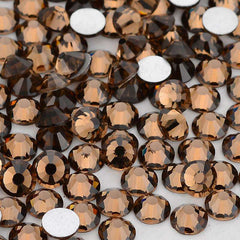 Smoked Topaz Glass FlatBack Rhinestones In Bulk WholesaleRhinestone