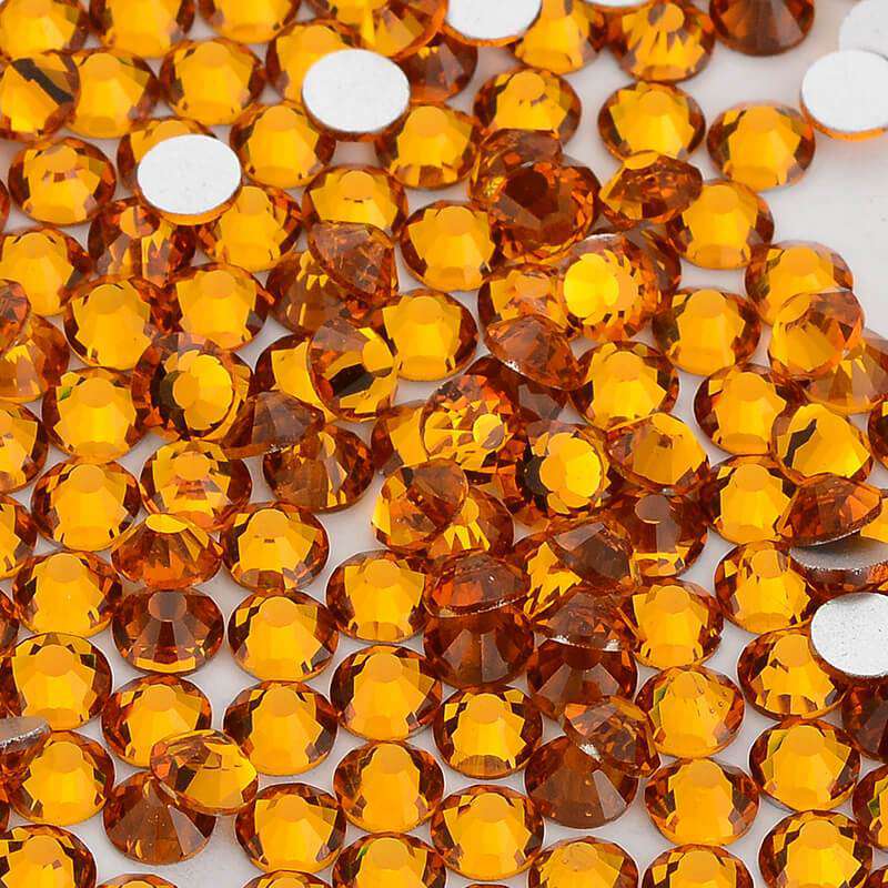 Topaz Glass FlatBack Rhinestones In Bulk WholesaleRhinestone
