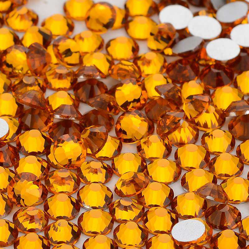 Topaz Glass FlatBack Rhinestones In Bulk WholesaleRhinestone