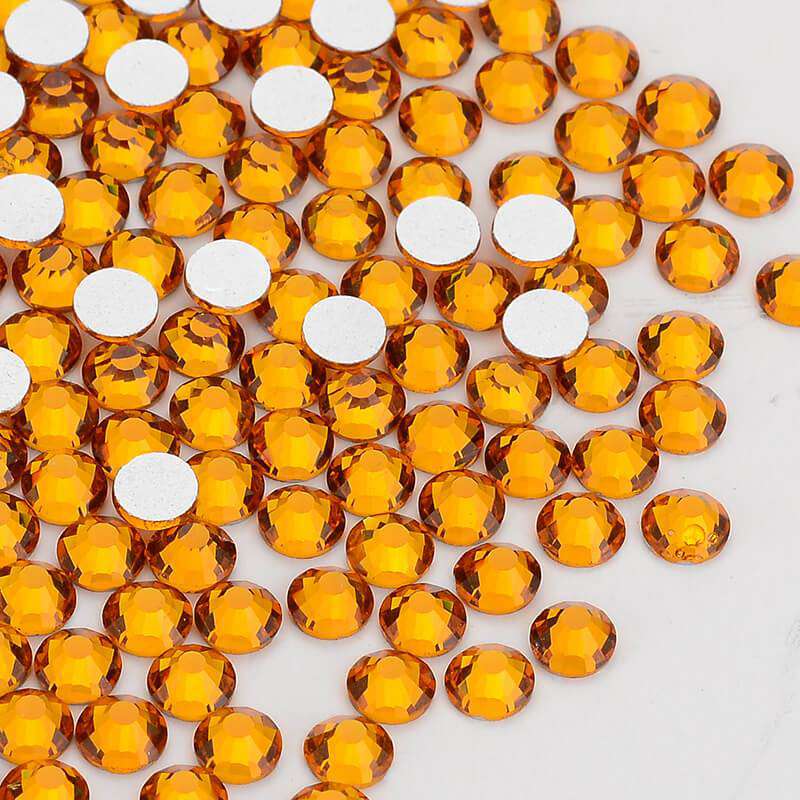 Topaz Glass FlatBack Rhinestones In Bulk WholesaleRhinestone